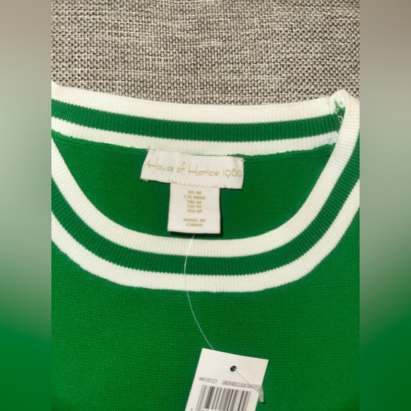 House of Harlow 1960 Knit Skirt Set in Green Size M NWT - Picture 4 of 5